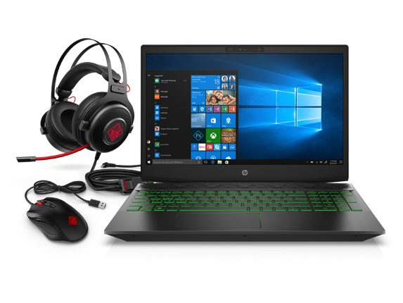 HP Pavilion Gaming Laptop Bundle with HP Pavilion 15-cx0071nr 15.6″ Gaming Laptop, 8th Gen Core i7, 12GB RAM, 1TB HDD + 128GB SSD + OMEN by HP Mouse 600, OMEN by HP Headset 800